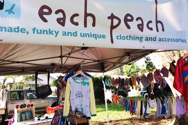Each Peach stall